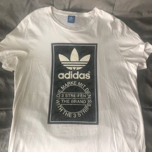 White Adidas Tee